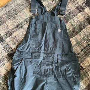 Dickies Women’s Blue Cooling Ripstop Bib Overalls size Small